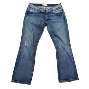 BKE Stardust Low Rise Bootcut Jeans Womens Size 28 Blue Stretch Denim‎